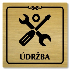 Údržba, 118x118mm, zlatá, Texas